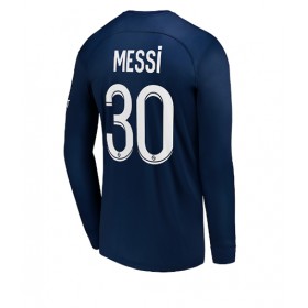 Herren Fußballbekleidung Paris Saint-Germain Lionel Messi #30 Heimtrikot 2022-23 Langarm